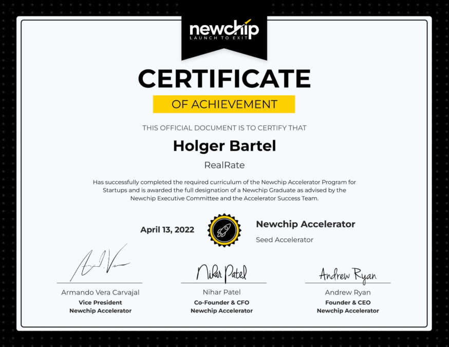 Newchip Certificate